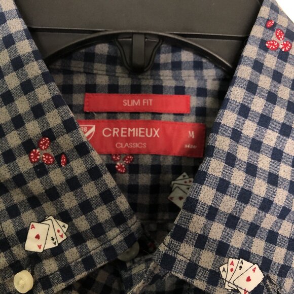 Cremieux Classics Men's Long Sleeve Shirt Slim Fit Size Medium 100% Cotton NWT - Picture 4 of 11